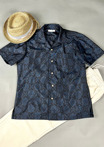 "Shiroai no cho" Remade Aloha Shirt