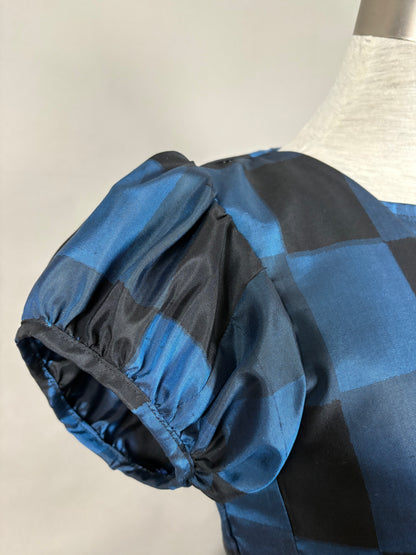 【アンティーク着物】市松銘仙ドレス&ボレロセットアップ