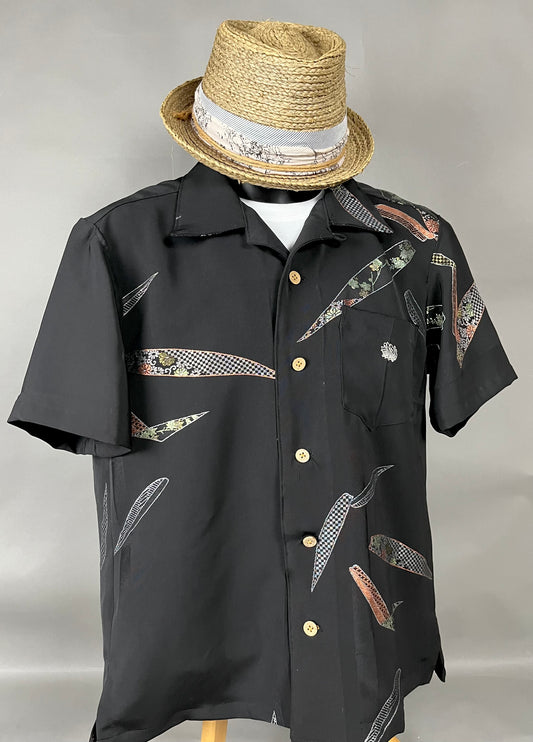 "Shiroai no cho" Remade Aloha Shirt