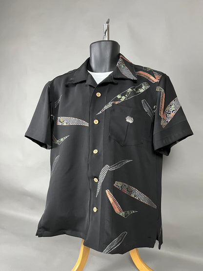 "Shiroai no cho" Remade Aloha Shirt