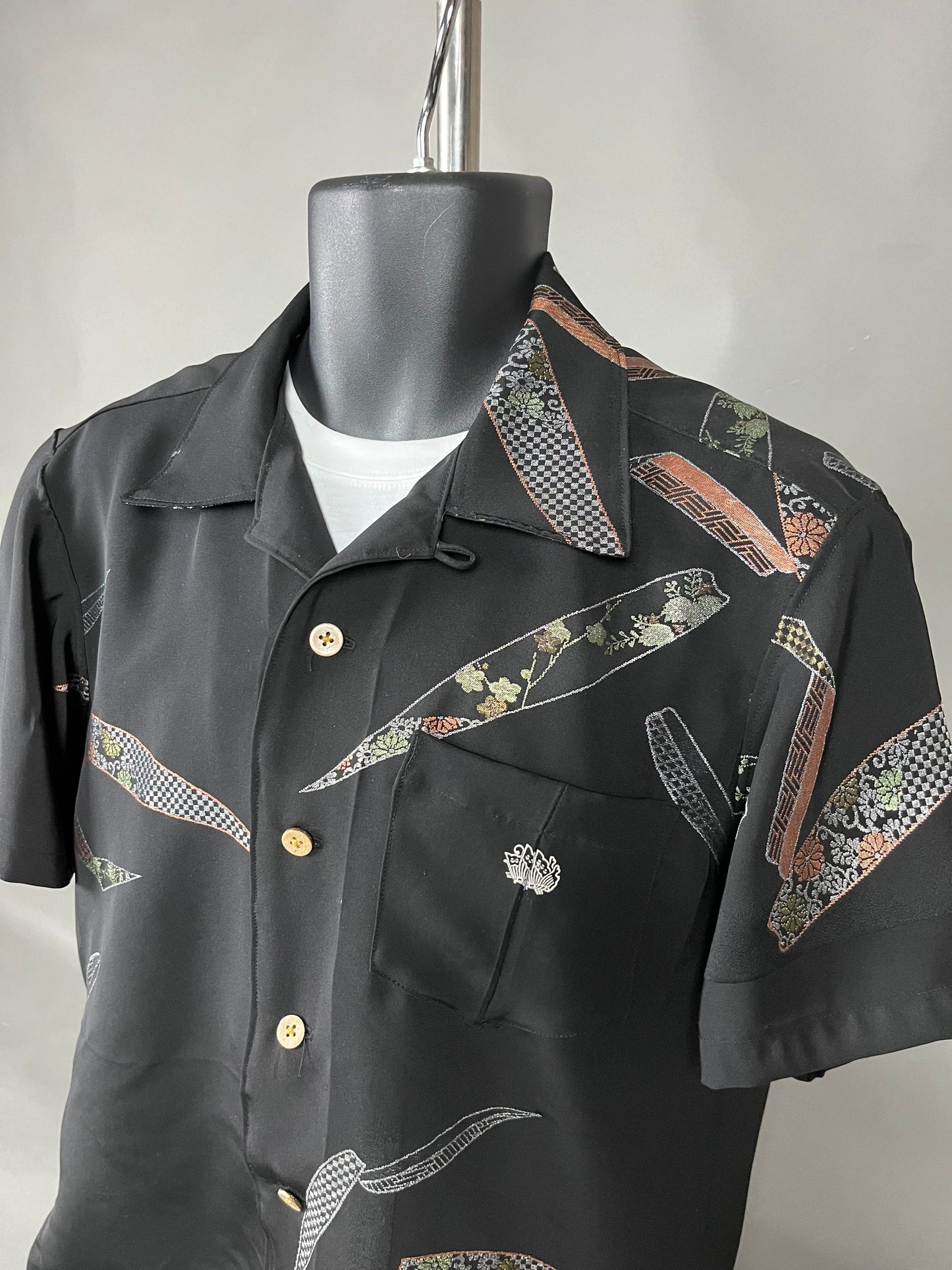 "Shiroai no cho" Remade Aloha Shirt