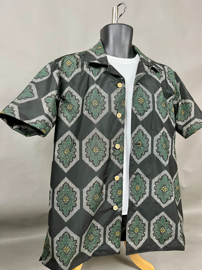 "Shiroai no cho" Remade Aloha Shirt