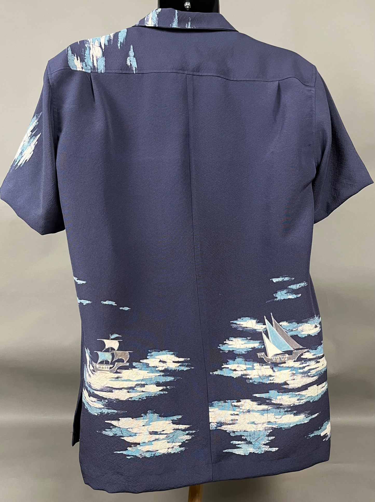 "Shiroai no cho" Remade Aloha Shirt