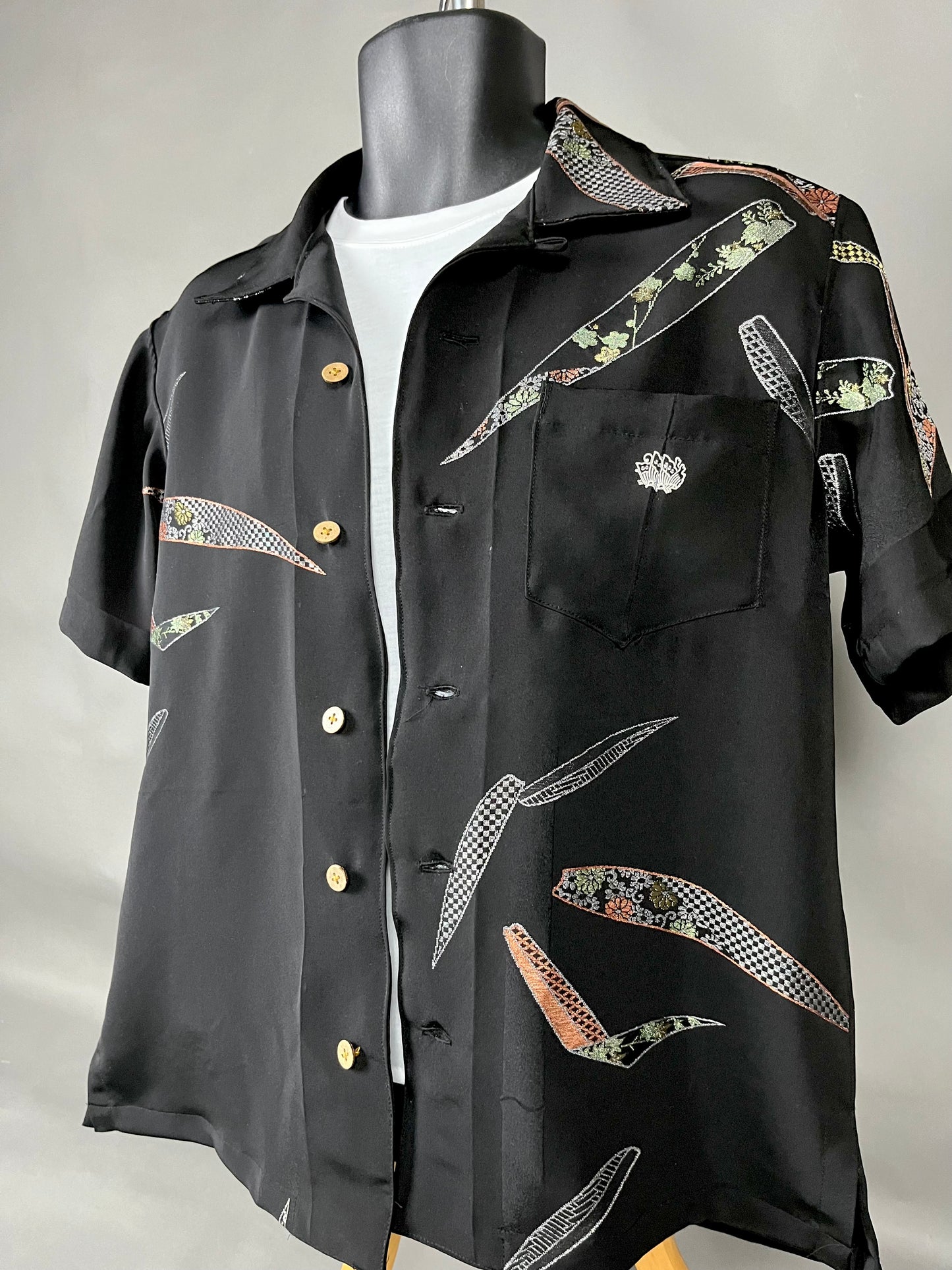 "Shiroai no cho" Remade Aloha Shirt