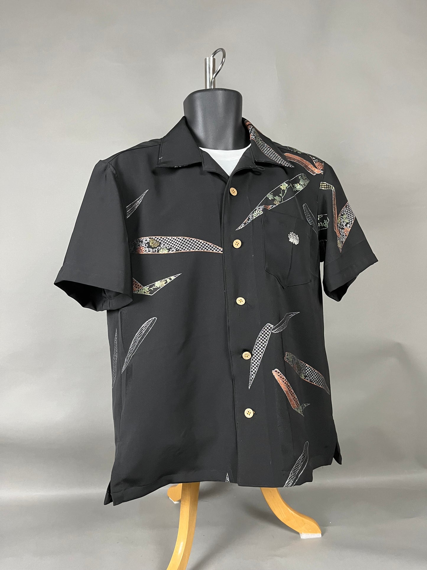 "Shiroai no cho" Remade Aloha Shirt