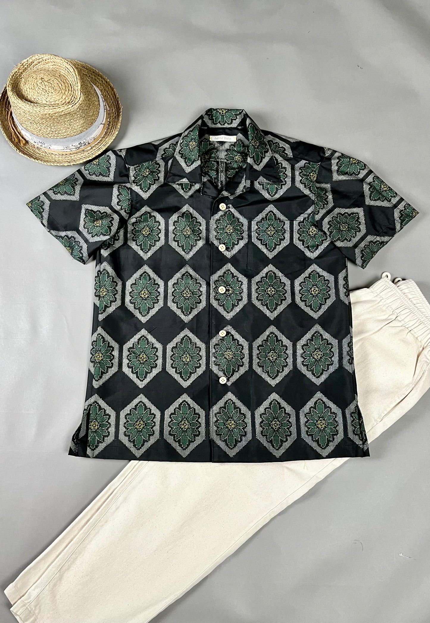 "Shiroai no cho" Remade Aloha Shirt