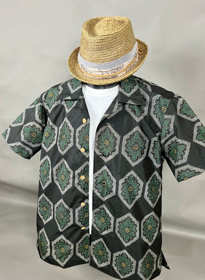 "Shiroai no cho" Remade Aloha Shirt