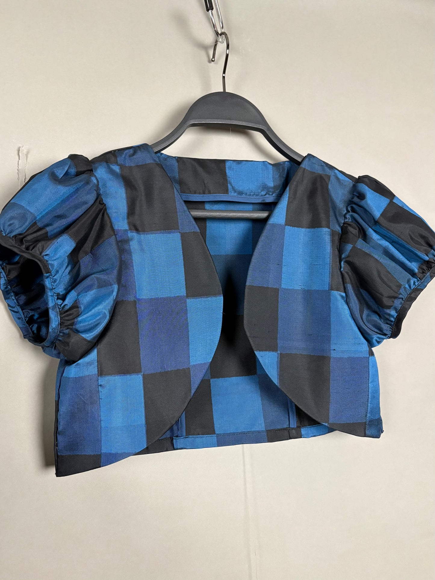 【アンティーク着物】市松銘仙ドレス&ボレロセットアップ