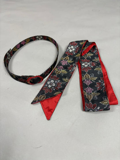 【大島紬】ヴィンテージ風ティアードサーキュラードレス　