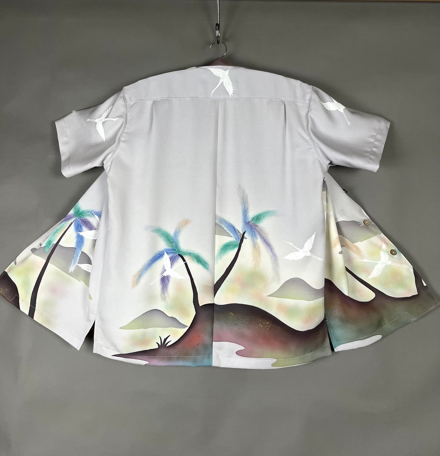 "Shiroai no cho" Remade Aloha Shirt