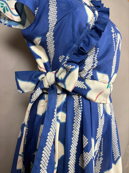 【アンティーク着物】正絹絽総裏地付きセットアップ